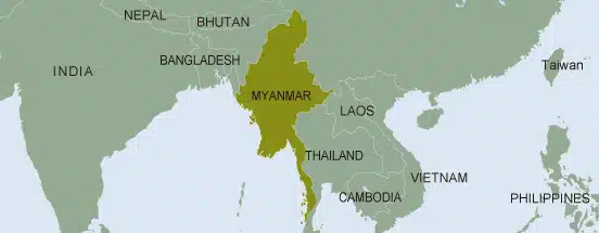 Myanmar context map